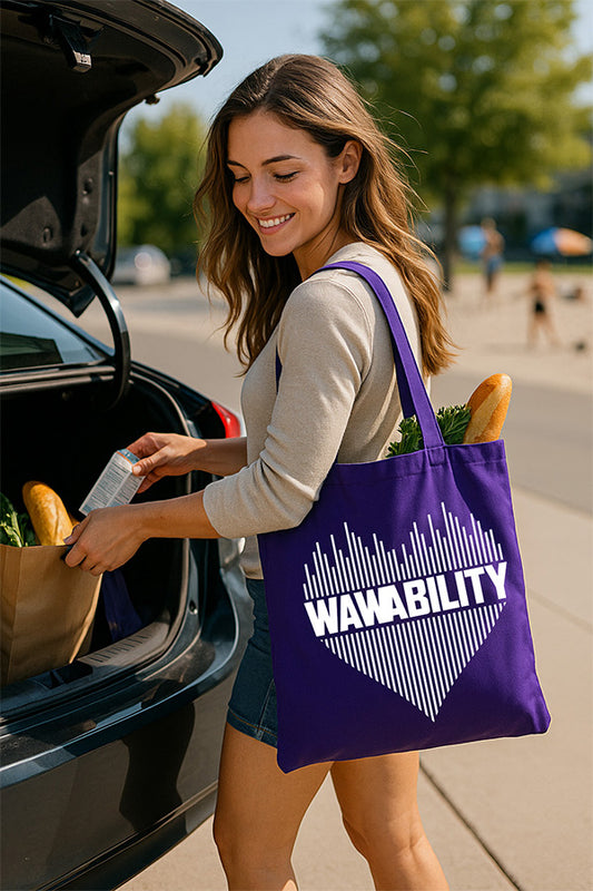 WAWABILITY Personal Tote Bag - White Logo