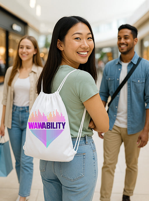 WAWABILITY Drawstring Sports Bag - Color Logo
